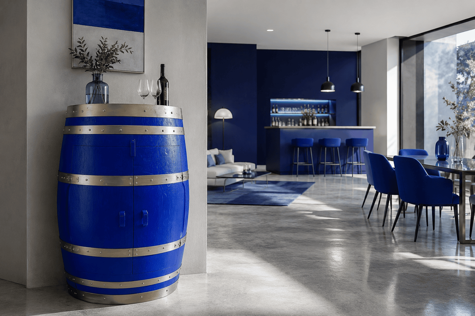 Tonneau Bar Bleu