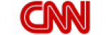 The CNN logo in bright red, featuring its signature bold, interconnected lettering with a white double-line stroke running through the center.