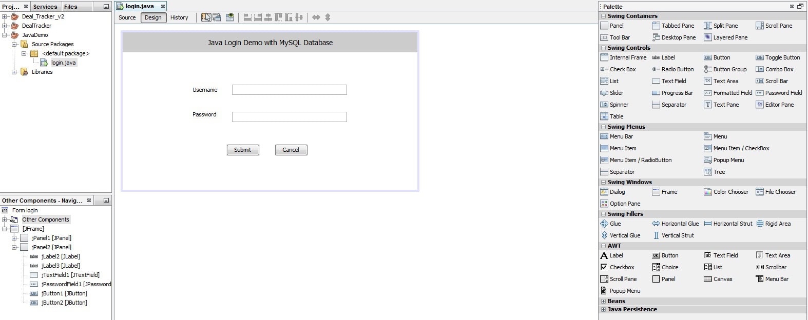 java application