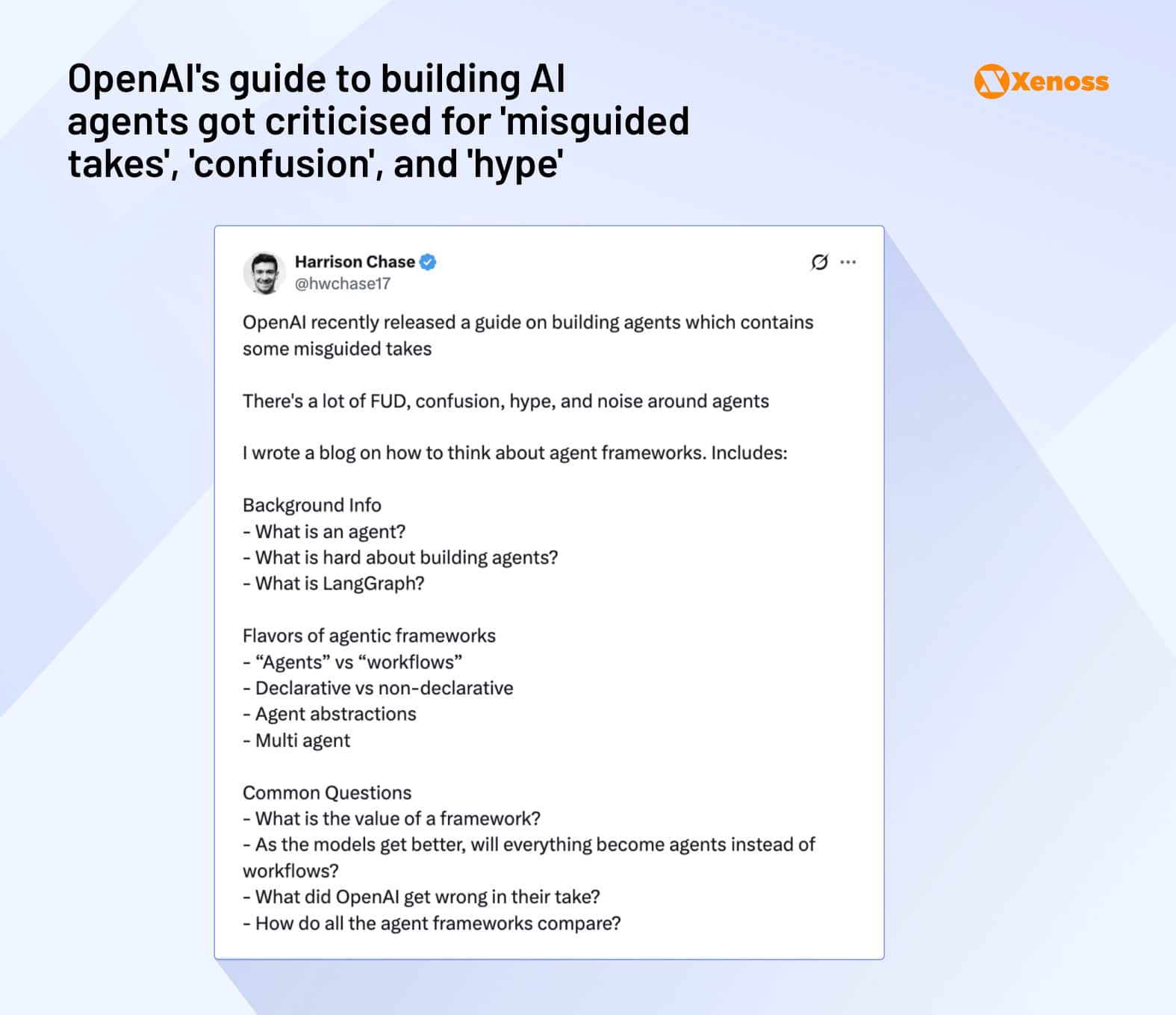 OpenAI's guide to building AI agents got criticised for 'misguided takes', 'confusion', and 'hype' OpenAI's guide to building AI agents got criticised for 'misguided takes', 'confusion', and 'hype'