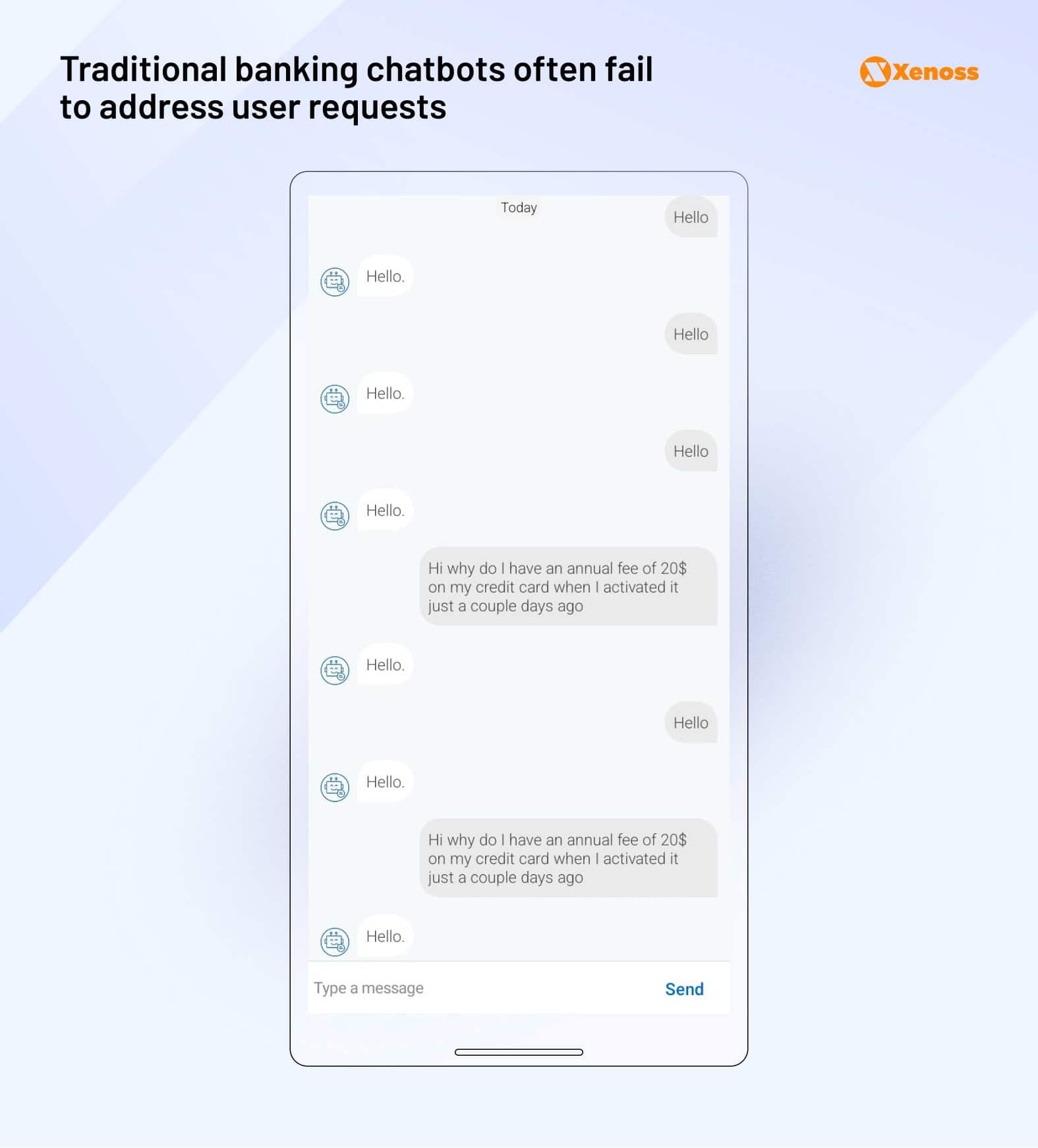 A Reddit user reported an unfulfilling interaction with a banking chatbot