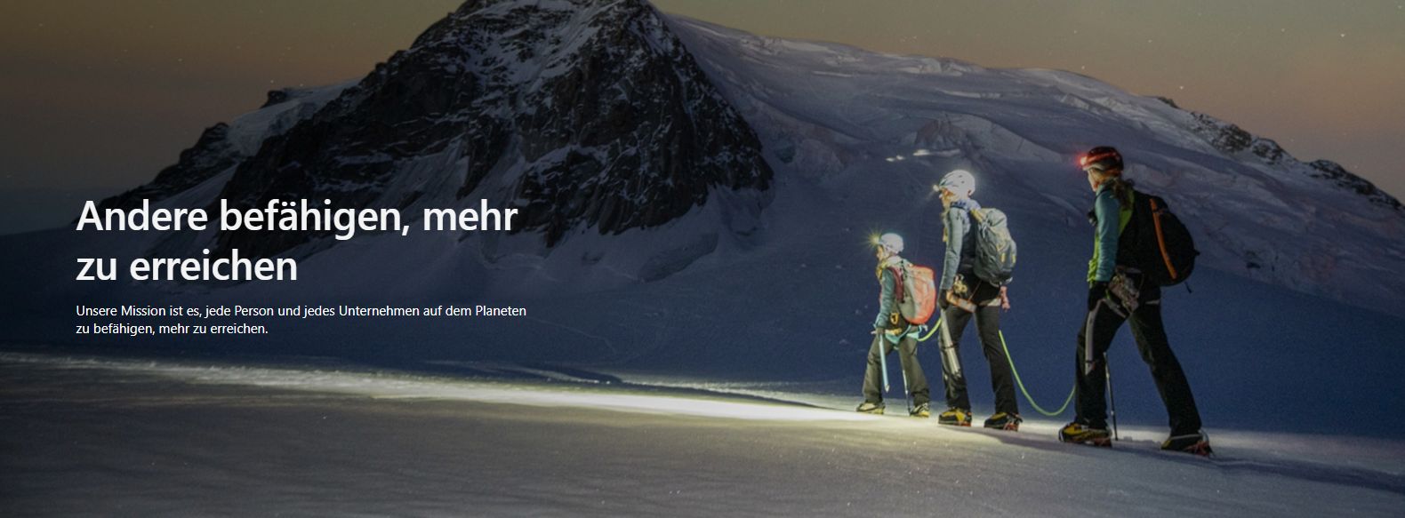 Auch Microsoft will nur unser Bestes (Screenshot: Microsoft.com)