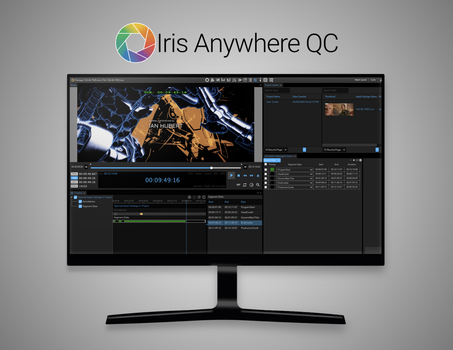 Iris Anywhere QC software