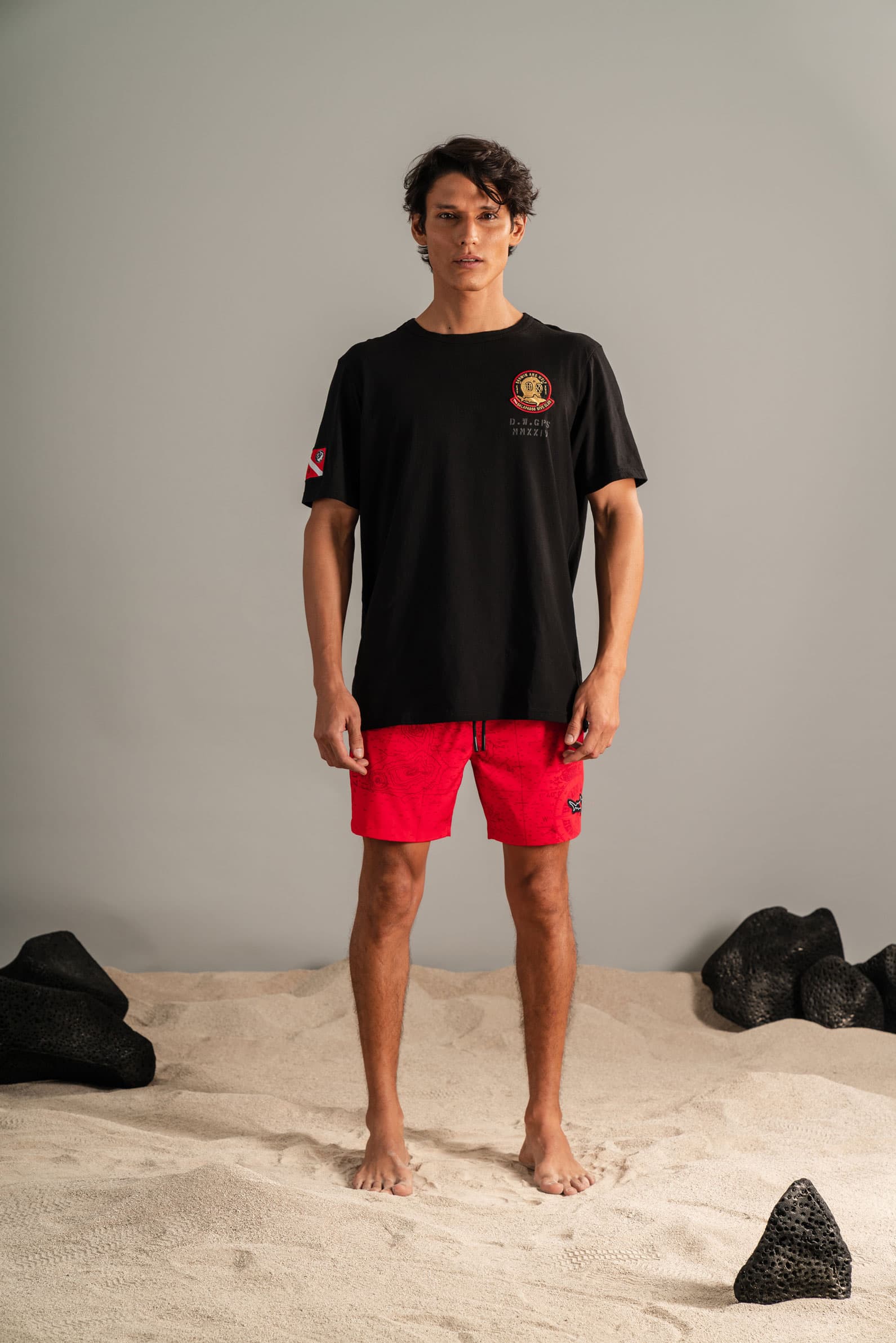 CAMISETA CLUB DE BUCEO NEGRO