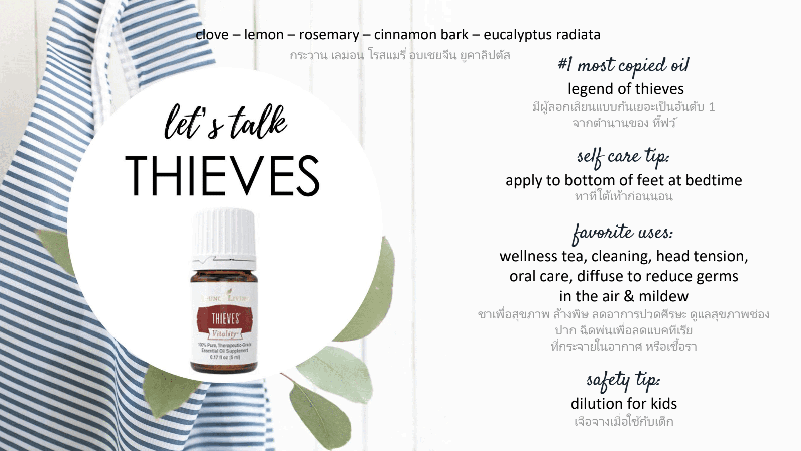 น้ำมันหอมระเหย thieves