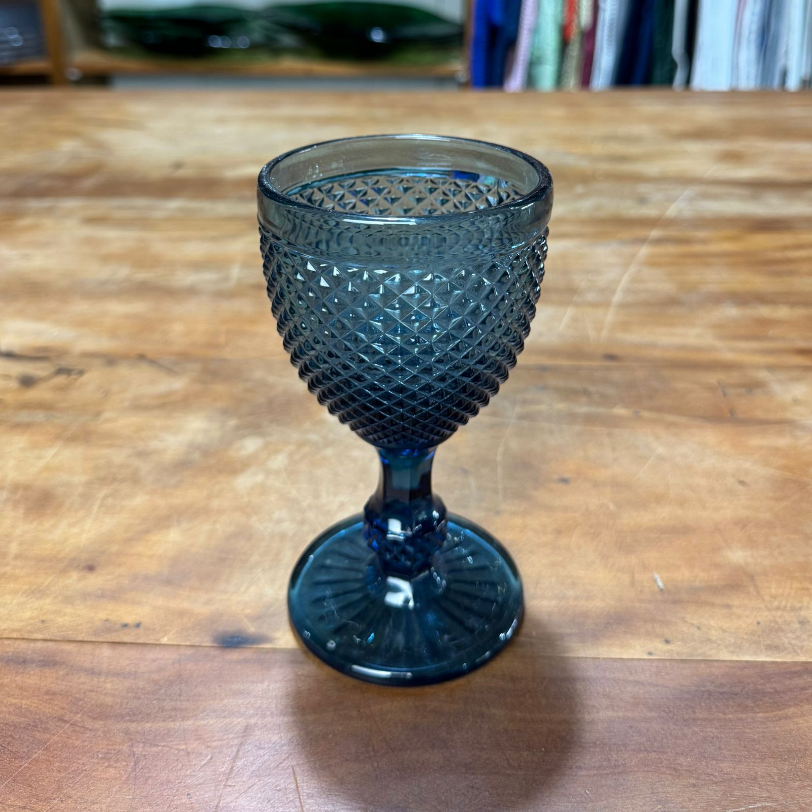 TAÇA BICO DE JACA AZUL  234ML