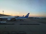 28.残照に染まる787ドリームライナー