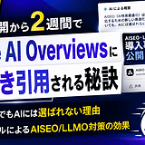 サイト公開から2週間でGoogle AI Overviewsに画像付き引用されたAISEO・LLMO対策の検証結果