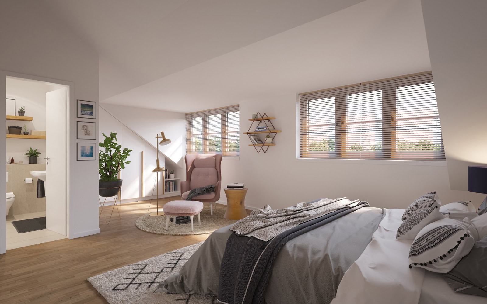 Visualisierung Neubauprojekt Neue Mittelheide