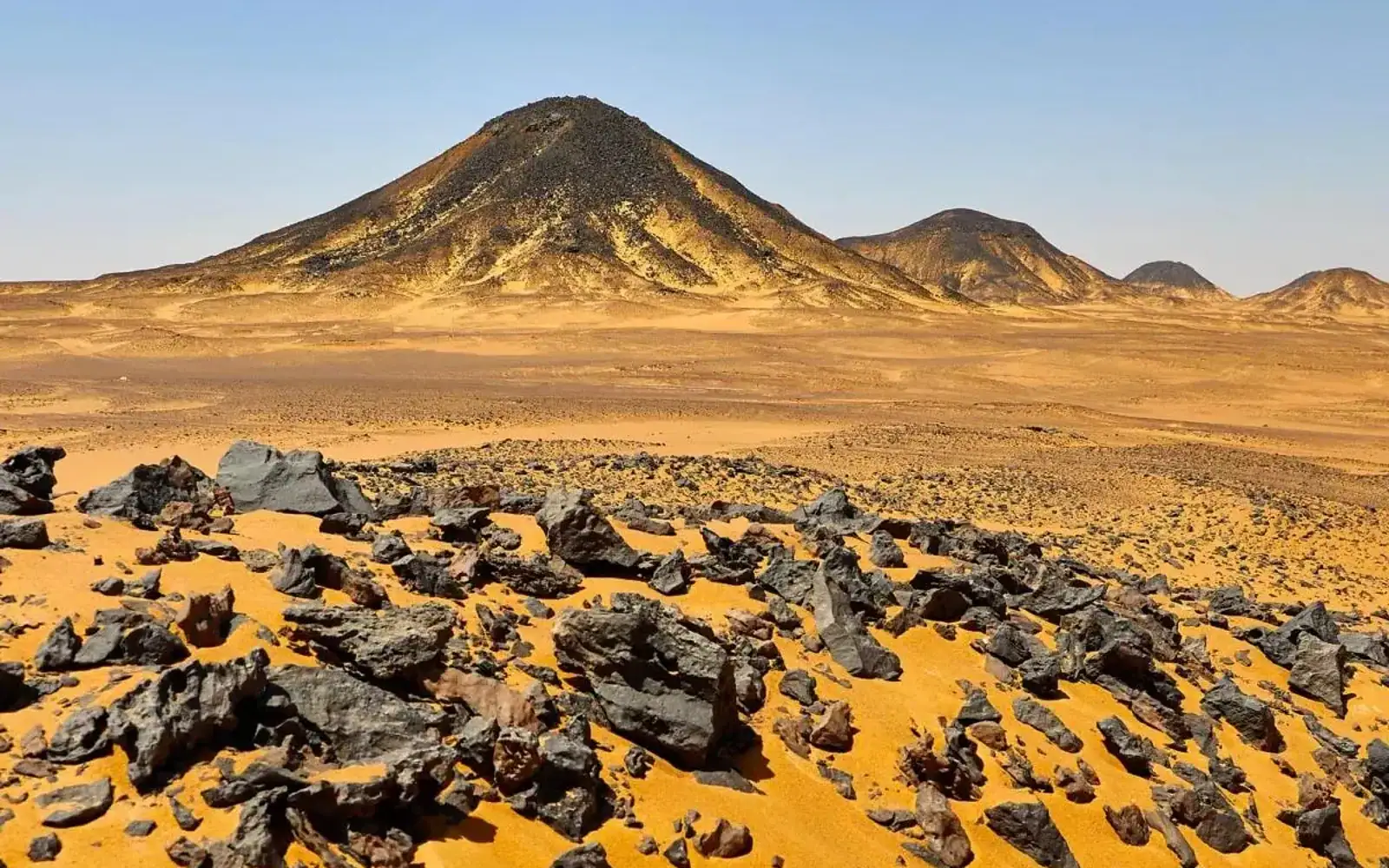 Black Desert near Bahariya Oasis Egypt