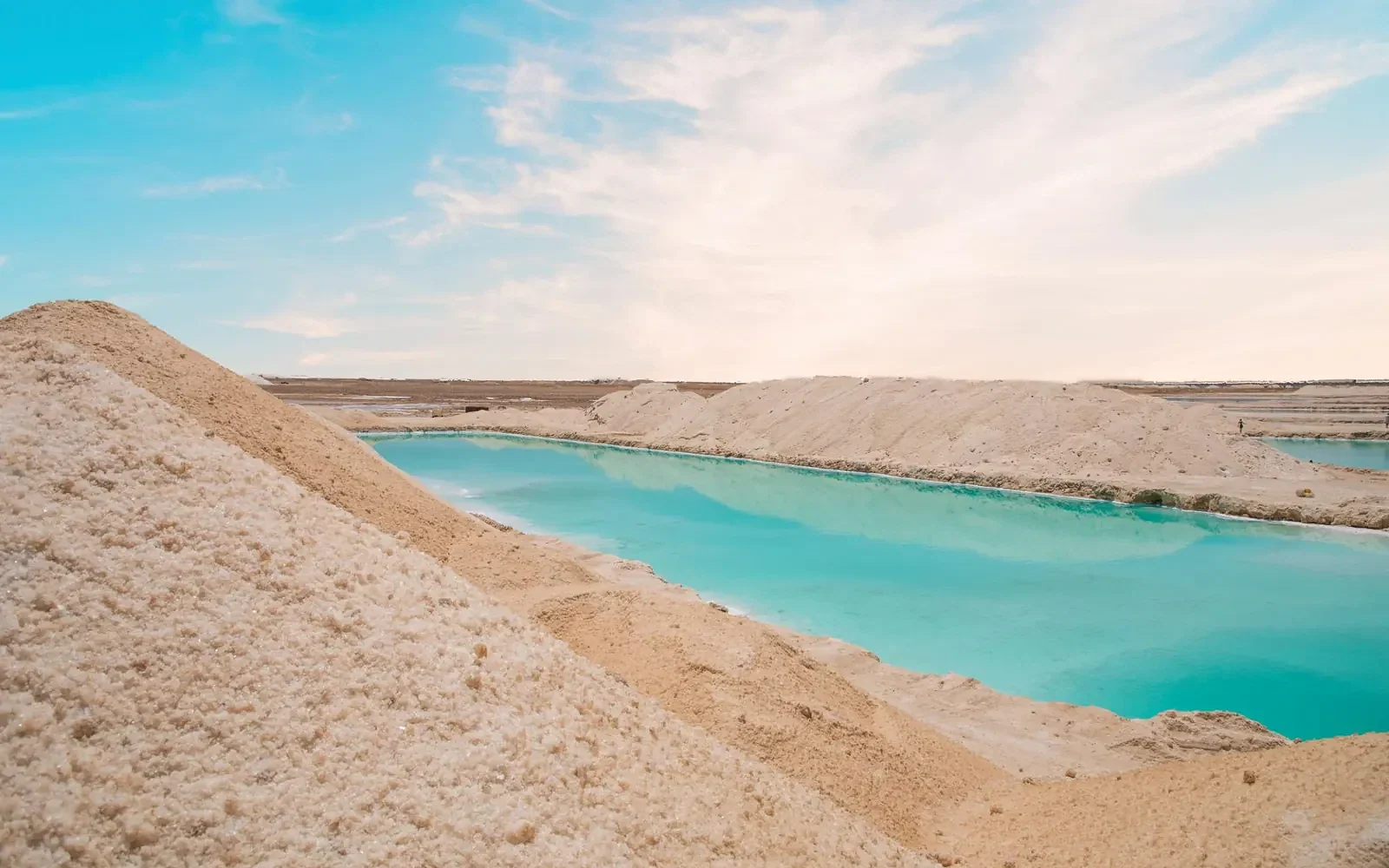 Siwa Oasis salt lakes on 5 day Siwa Oasis and White Desert Tour