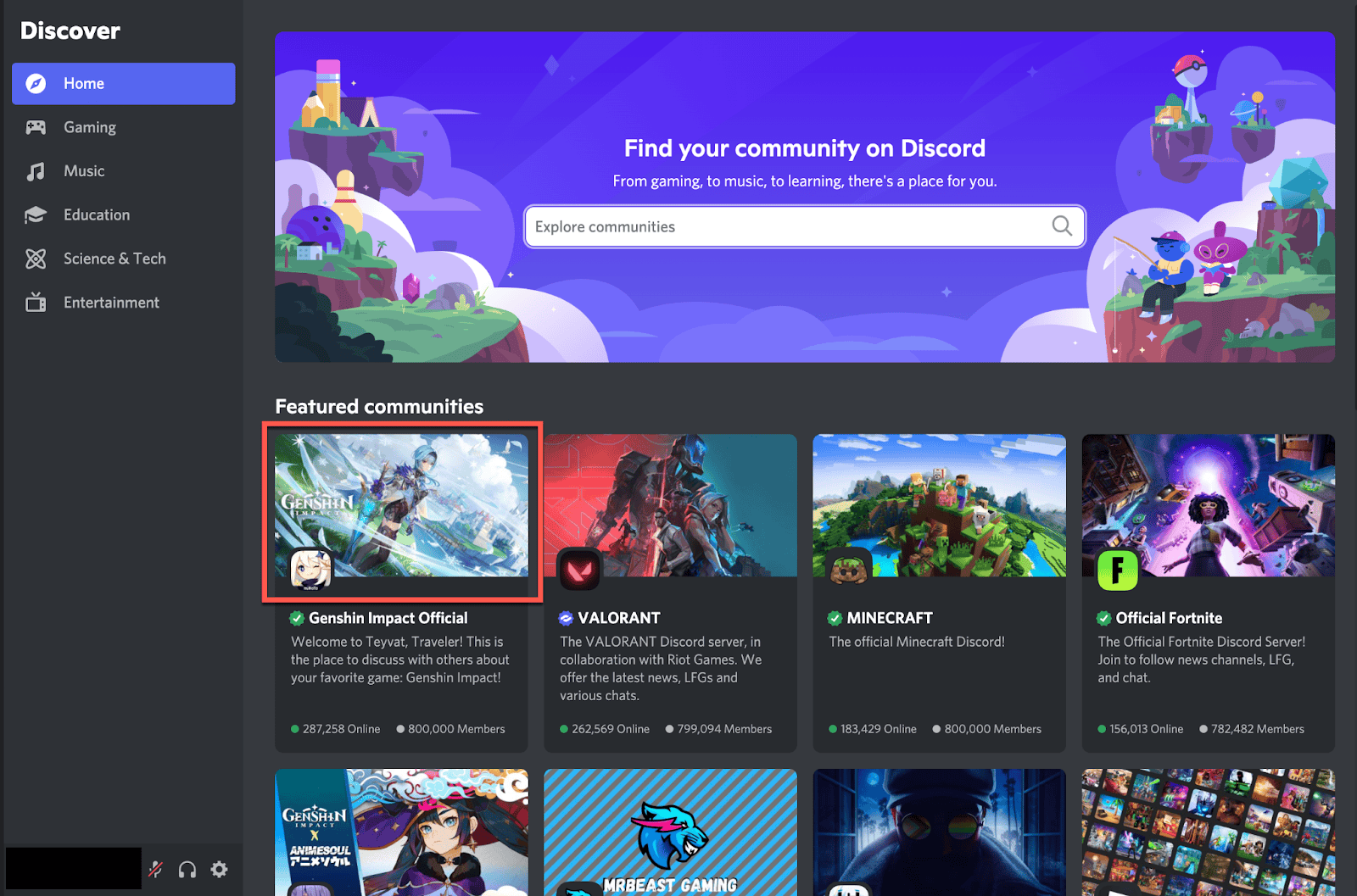 create a discord server GIF ad