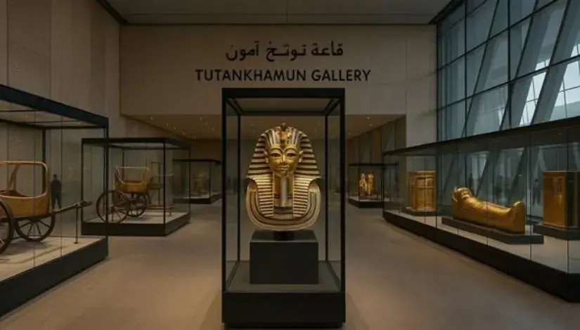 Tutankhamun Gallery inside the Grand Egyptian Museum