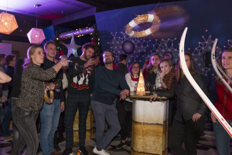 Kerstkrans werpen