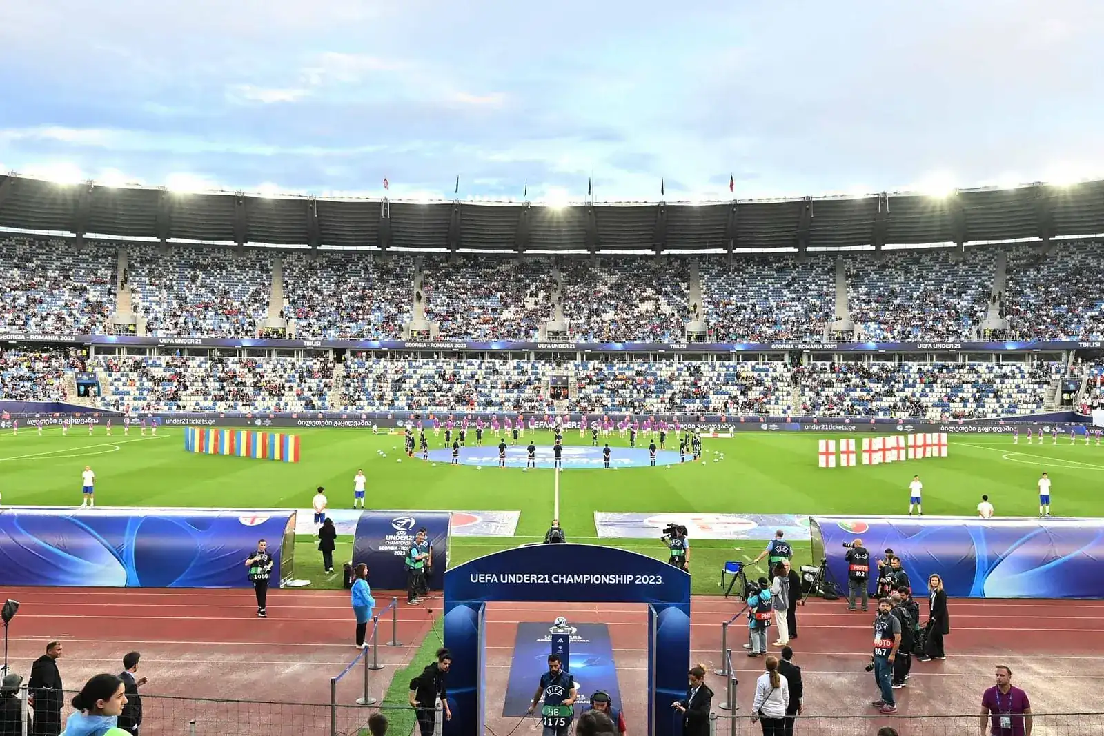 YUCHIP stadium perimeter LED display project for UEFA football venues in Georgia