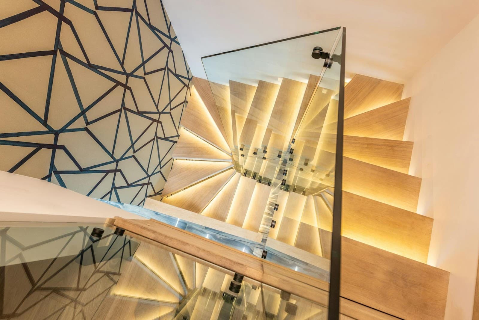 LED-verlichte trap