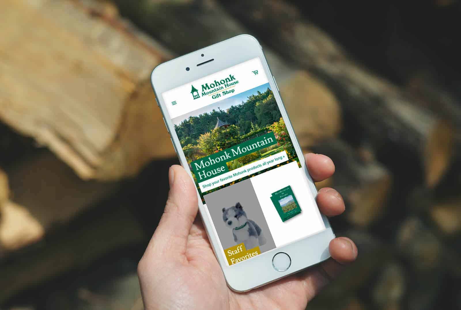 Person Holding a Phone, Looking at Our New Paltz Resort's Website