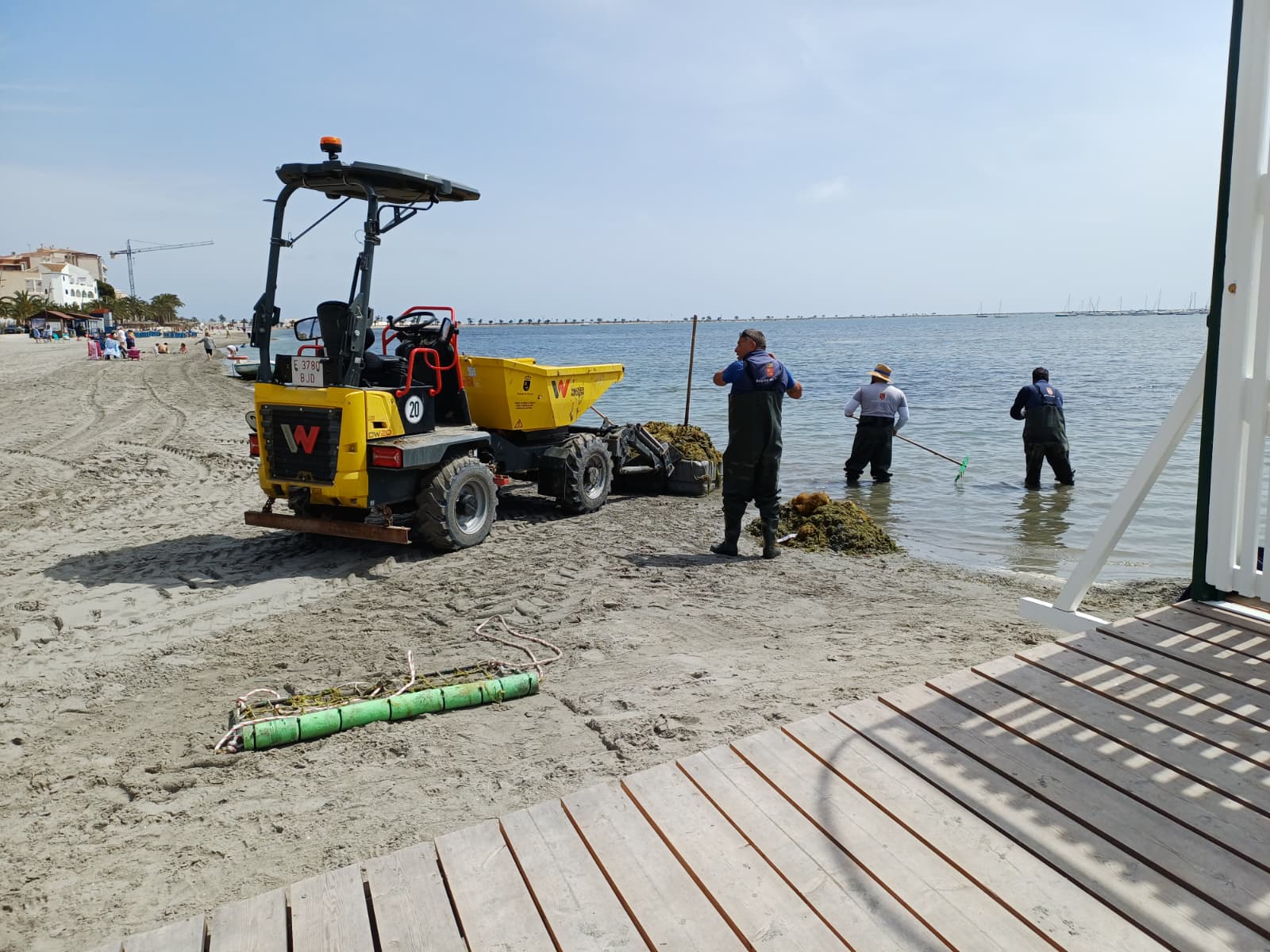 Las medidas del Gobierno regional amortiguan el impacto de las fuertes lluvias sobre el Mar Menor