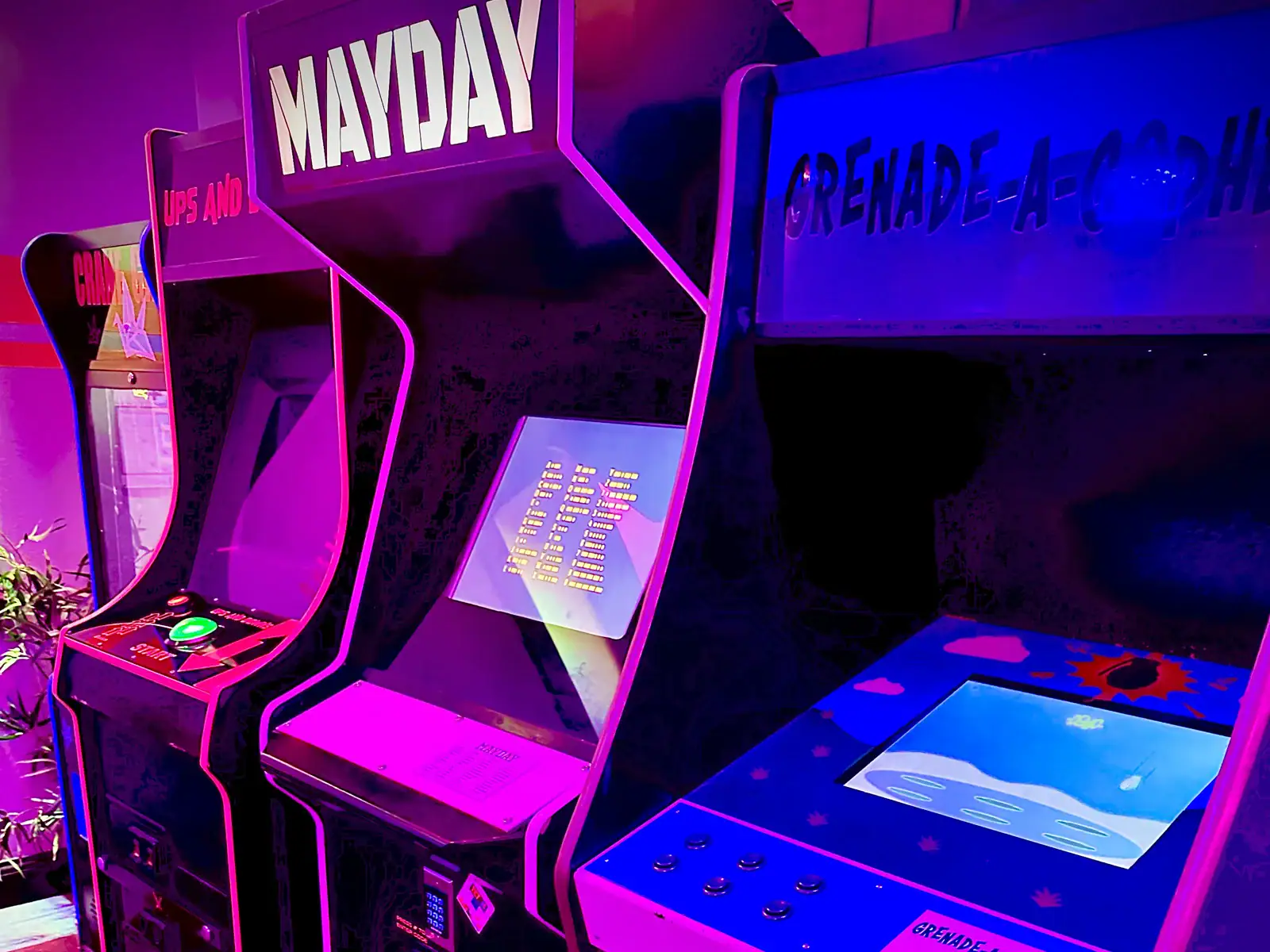 Retro arcade themed escape room at Narrow Escape Granbury