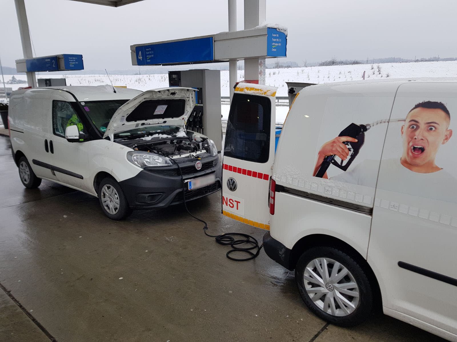 falsch im Winter getankt Hilfe
