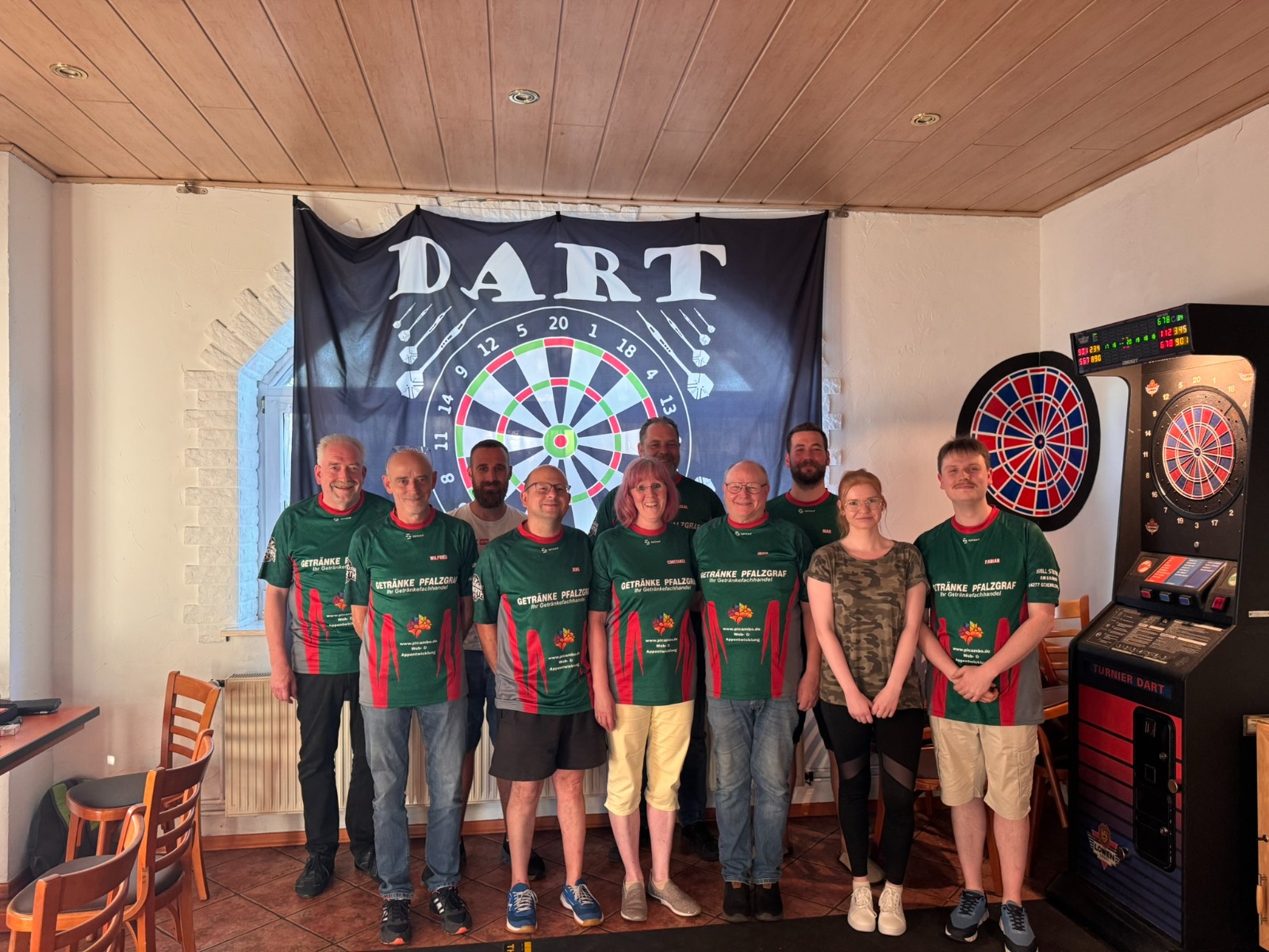 Von Picambo gesponserter Dartverein aus der Region