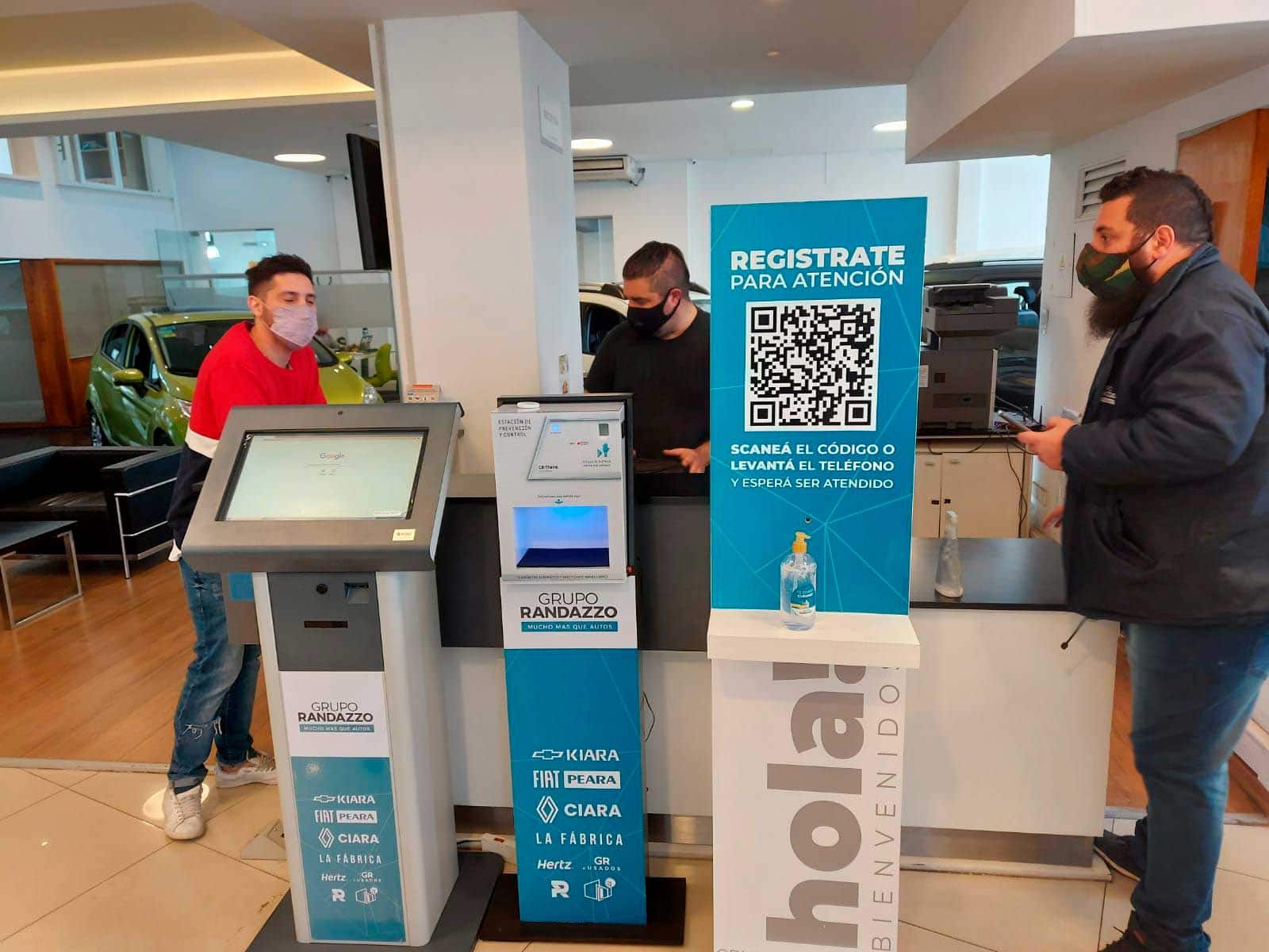 Terminales EXO T19 Neo para la recepción de clientes para el Grupo Randazzo