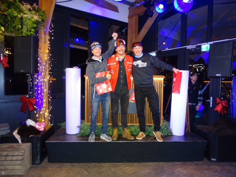 Winnaars op het podium