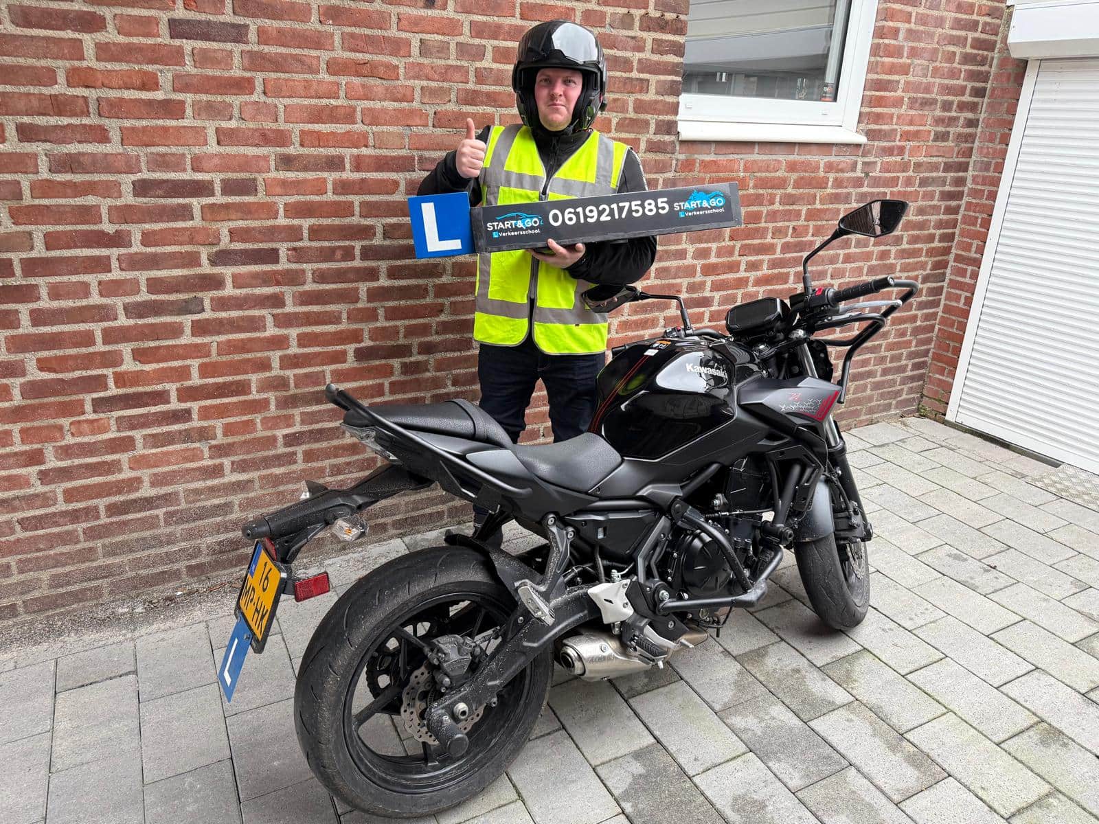 Iwan geslaagd verkeersschool Start & Go.