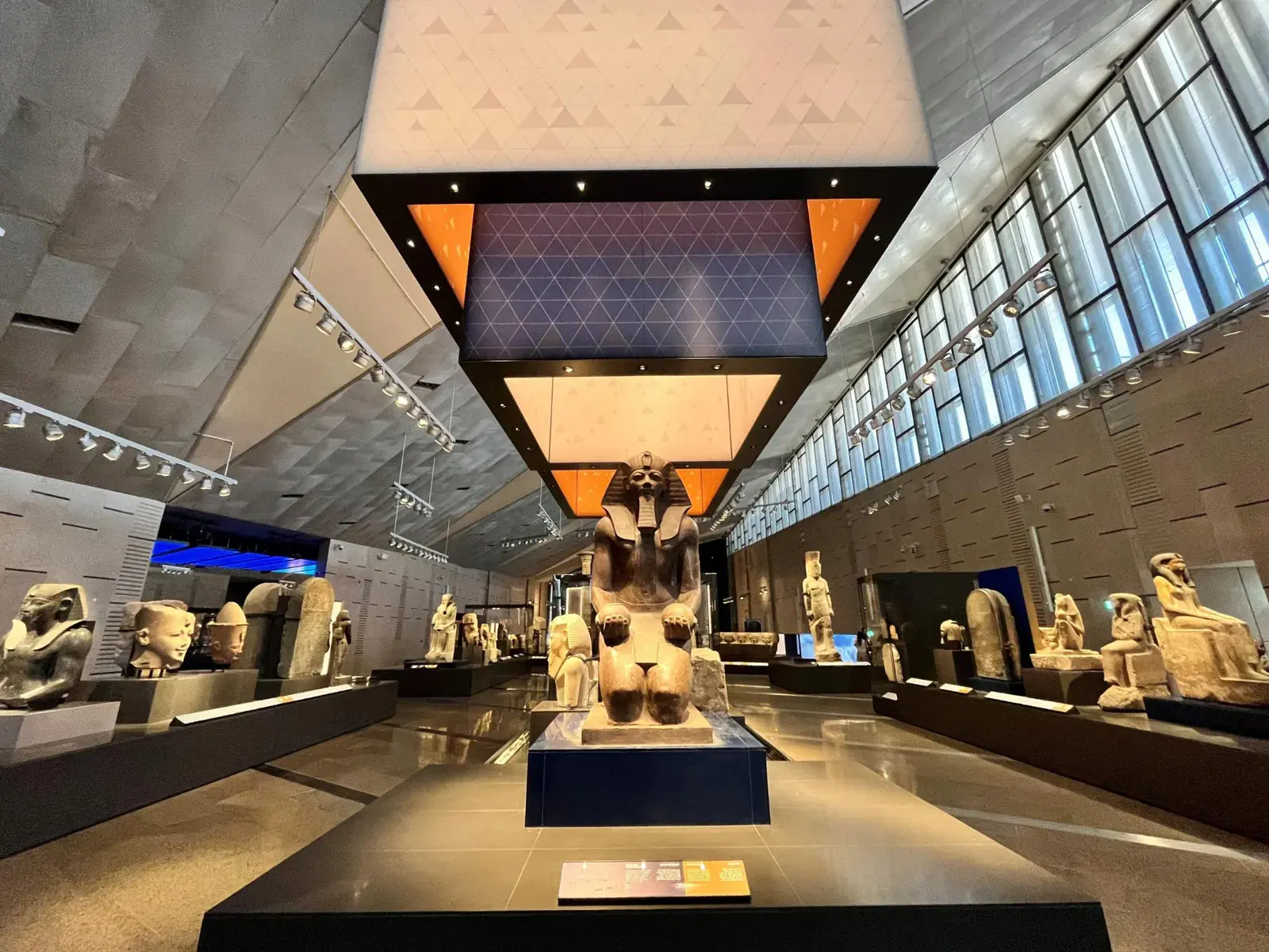Ancient Egyptian sculpture gallery at GEM