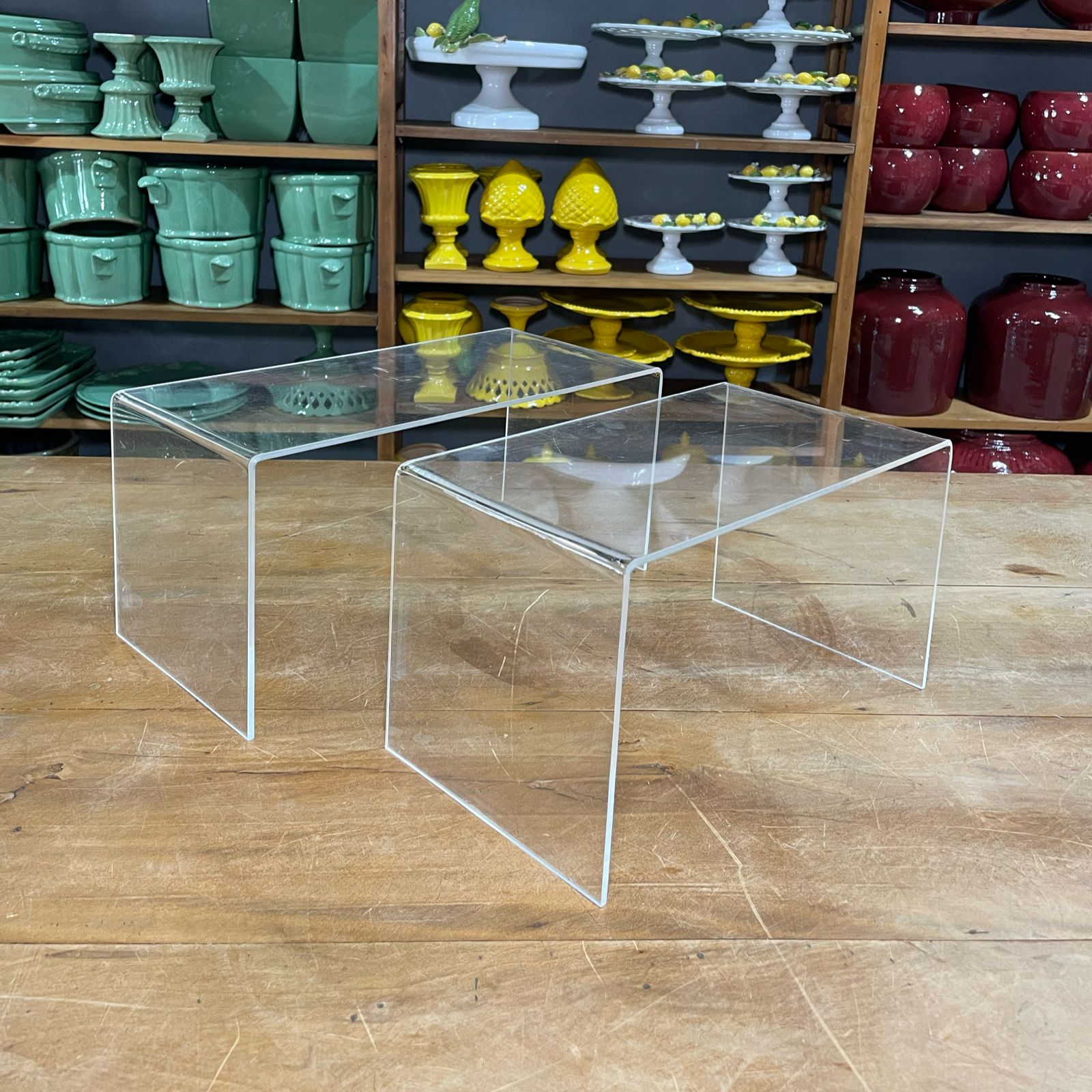 MINI MESA ACRILICO TRANSPARENTE