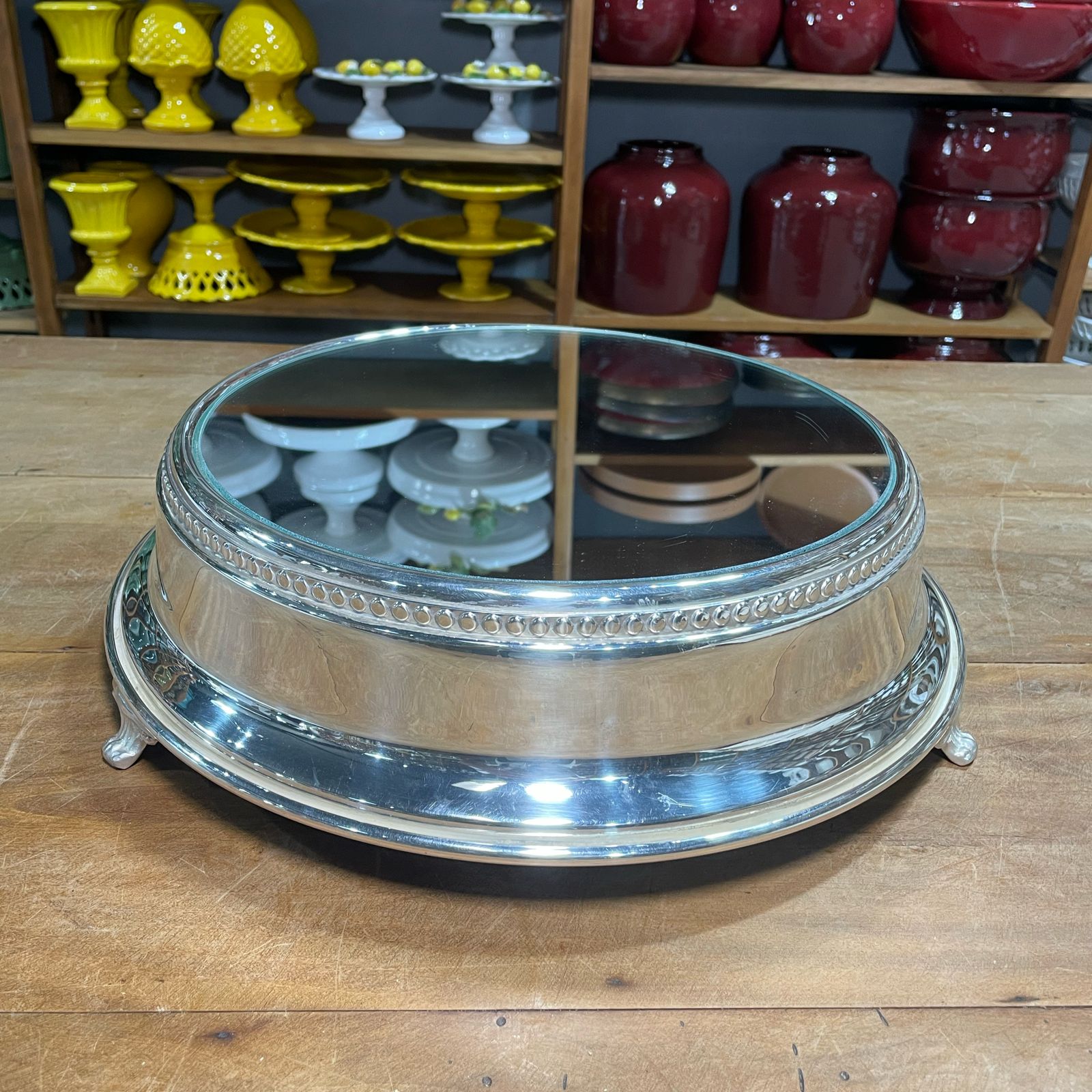 BOLEIRA PRATA 30 CM