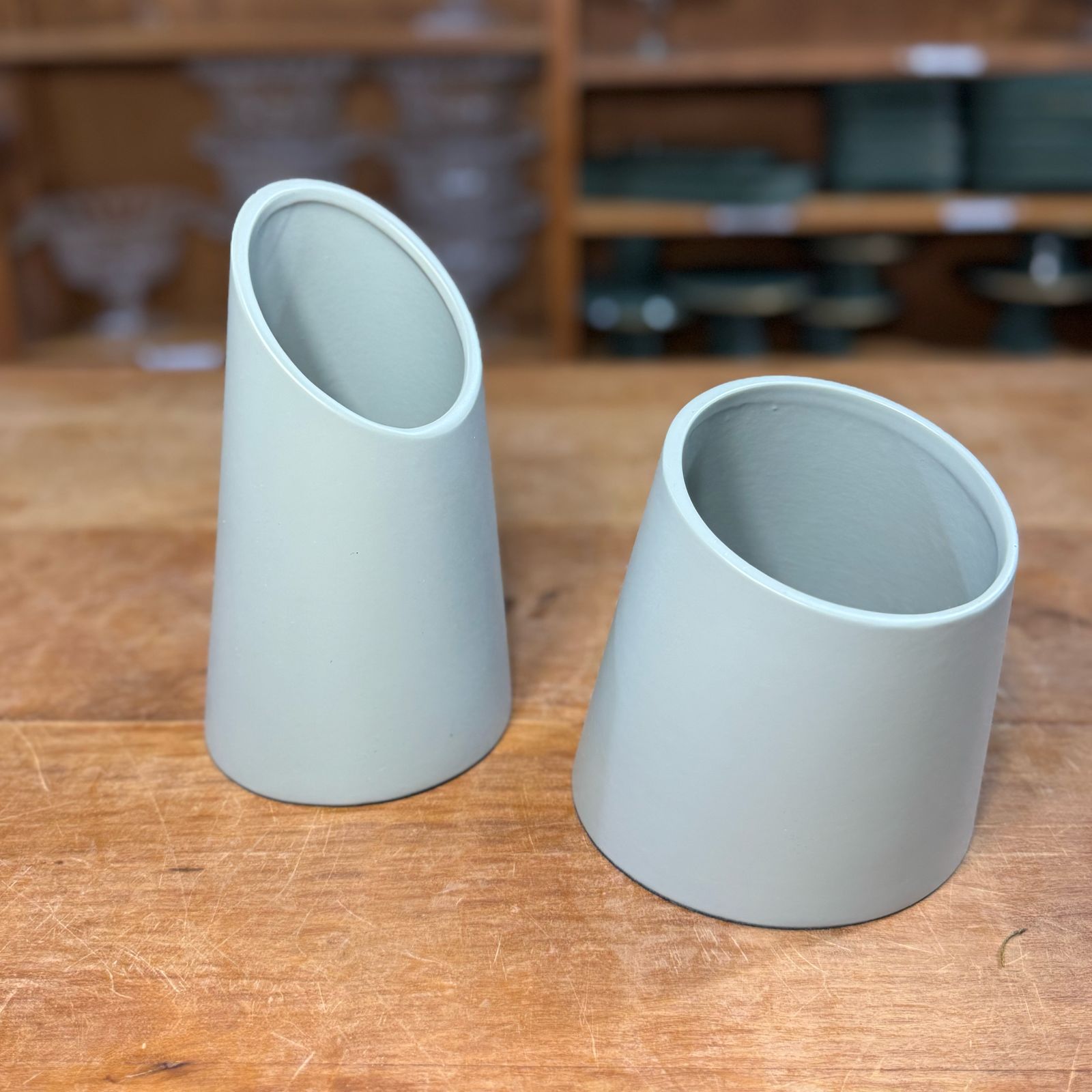 VASO CERAMICA VERDE CLARO