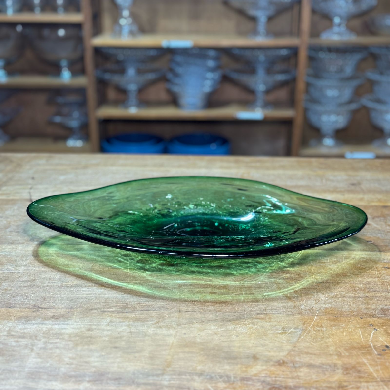 BOWL OVAL VIDRO VERDE