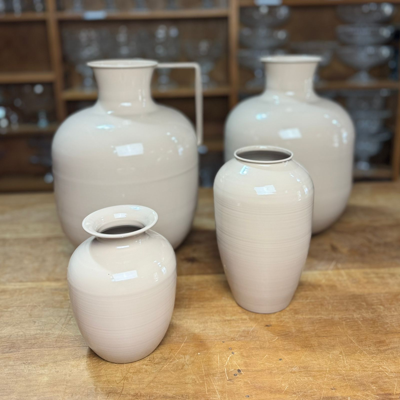 VASO  LATÃO BEGE