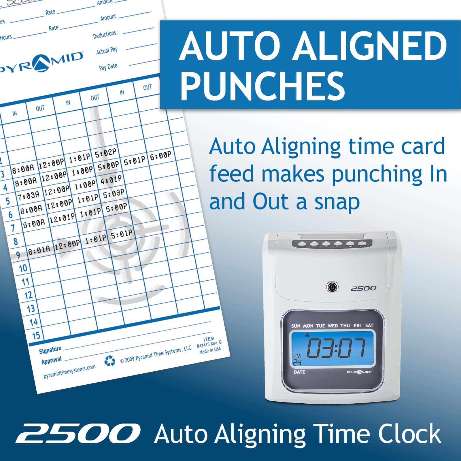2500 Auto Aligning