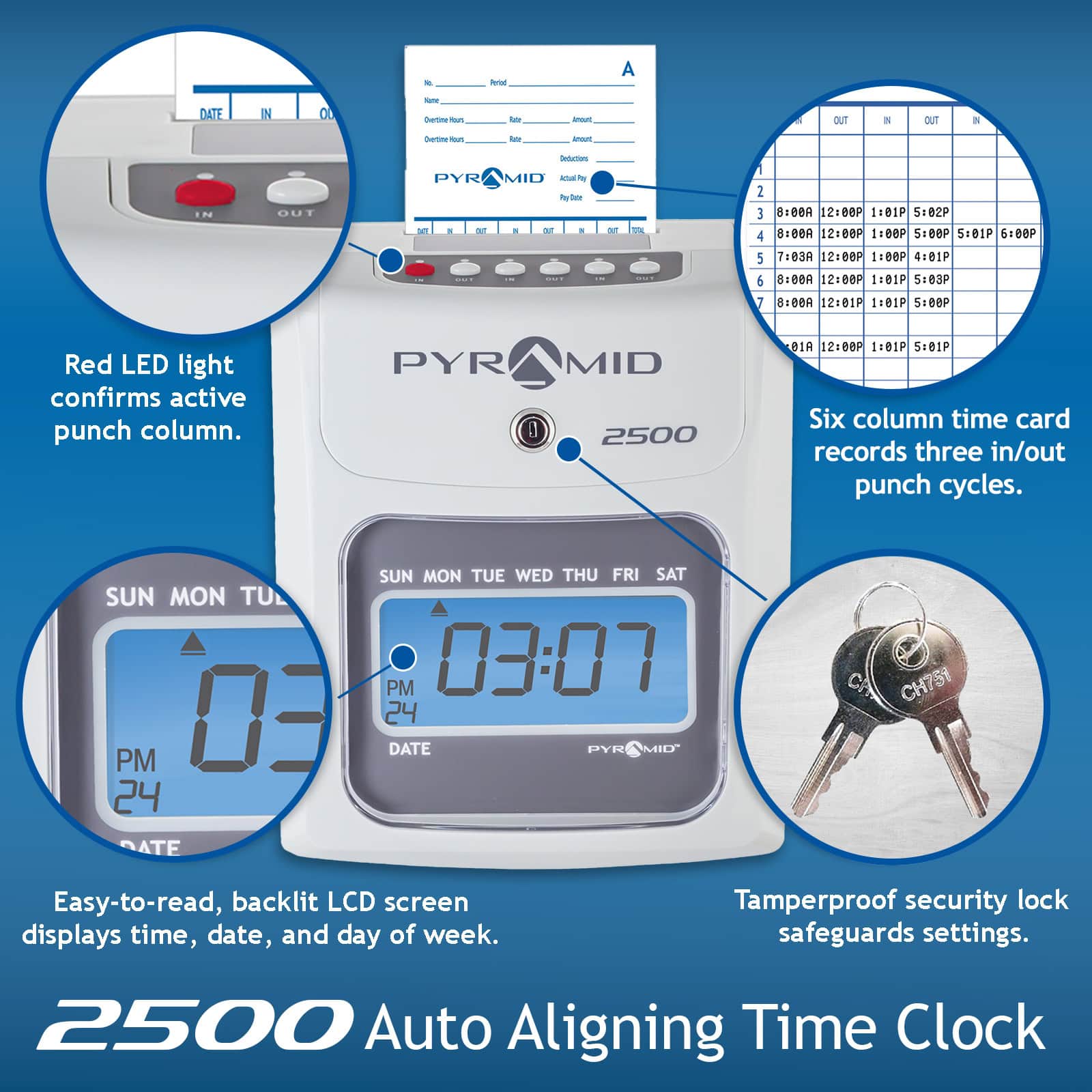 2500 Auto Aligning - Features