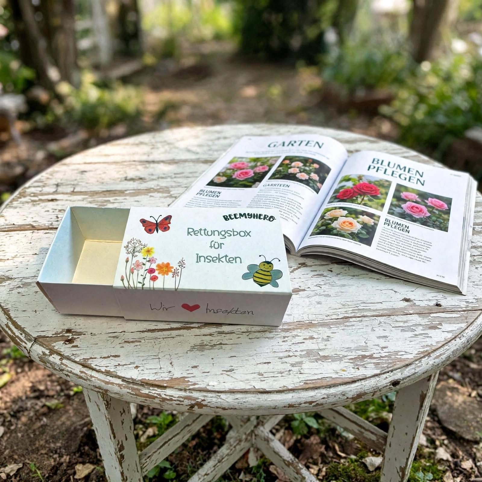 Bild Insektenrettungsbox mit Logo bedrucken