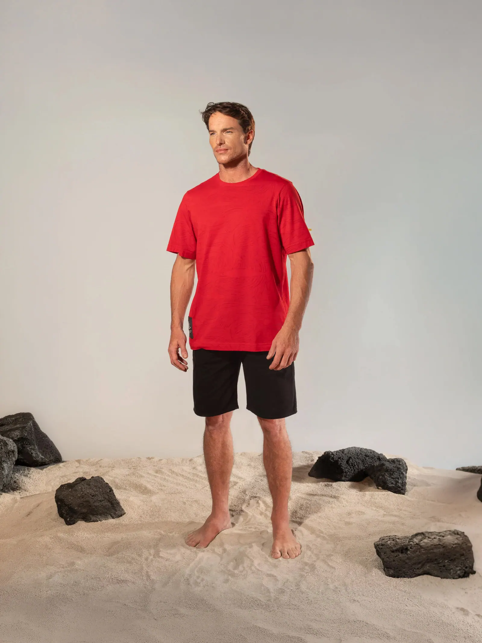 Camiseta Corrientes y Tiburónes Roja