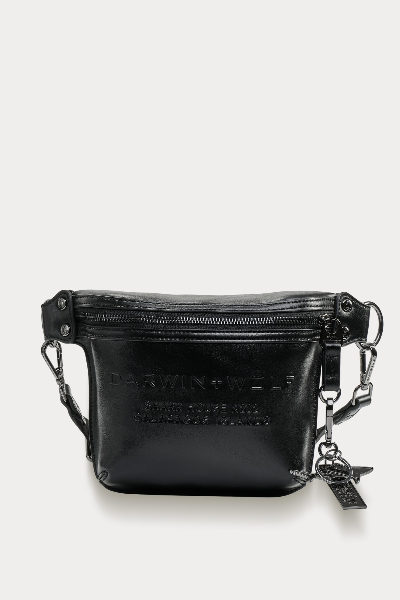 Cartera Crossbody bag canguro Darwin And Wolf negra