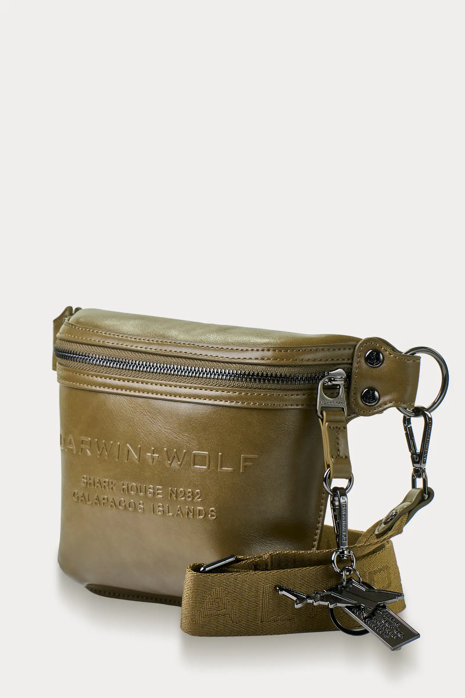 Cartera Crossbody bag canguro Darwin And Wolf verde