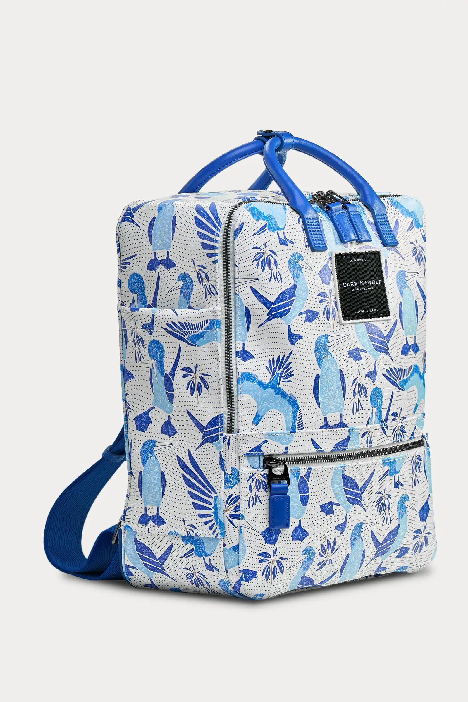 Mochila de cuero vegano Piqueros patas azules Danwin and Wolf