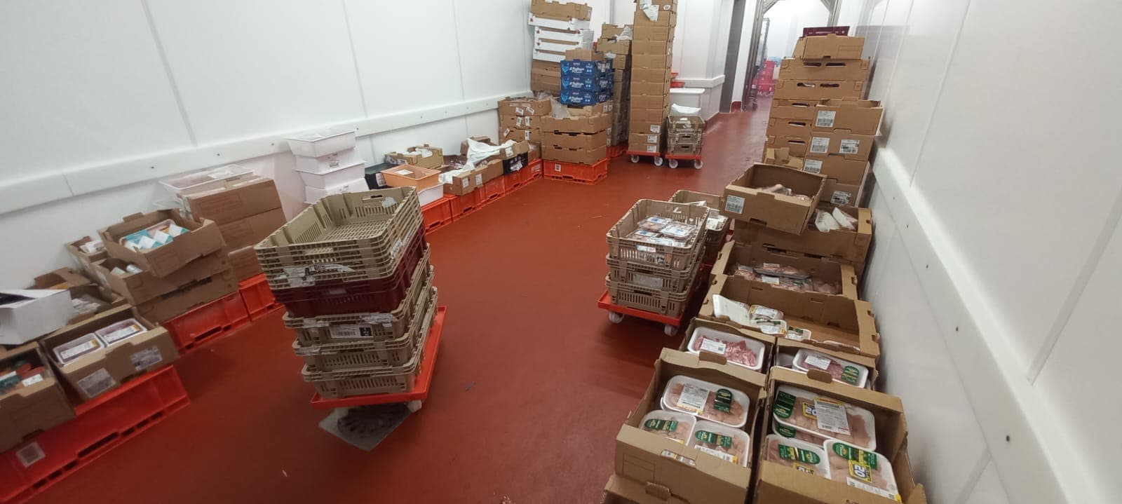 Celle frigorifere Esselunga Dione Cassio con pavimento in poliuretano cemento Ucrete resistente a -40°C