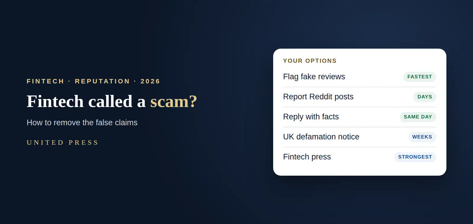 Fintech Is Being Called a Scam on Reddit and Trustpilot: How Do We Remove the False Claims? 1 Fintech called a scam on Reddit and Trustpilot: how to remove the false claims, report posts and rebuild trust