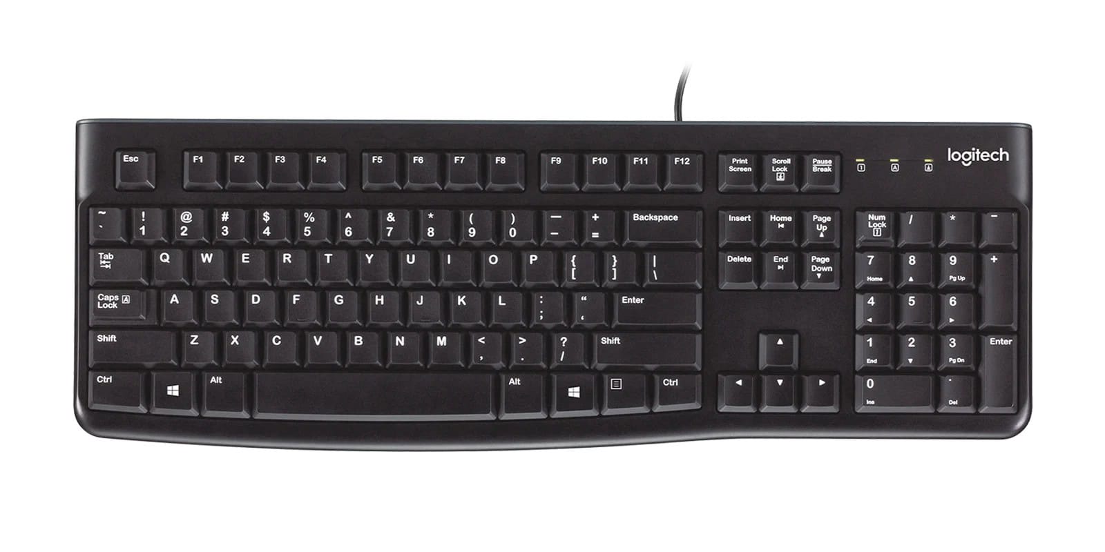 Keyboard Logitech Business K120 USB Black Slim
