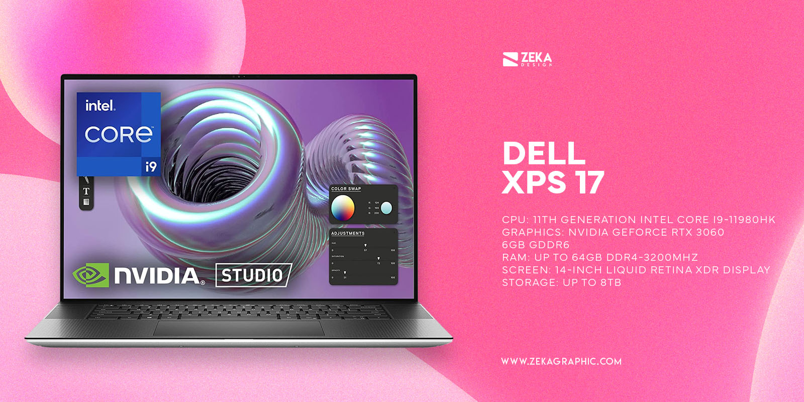 Dell XPS 17 Best Big Screen Laptop for Designers