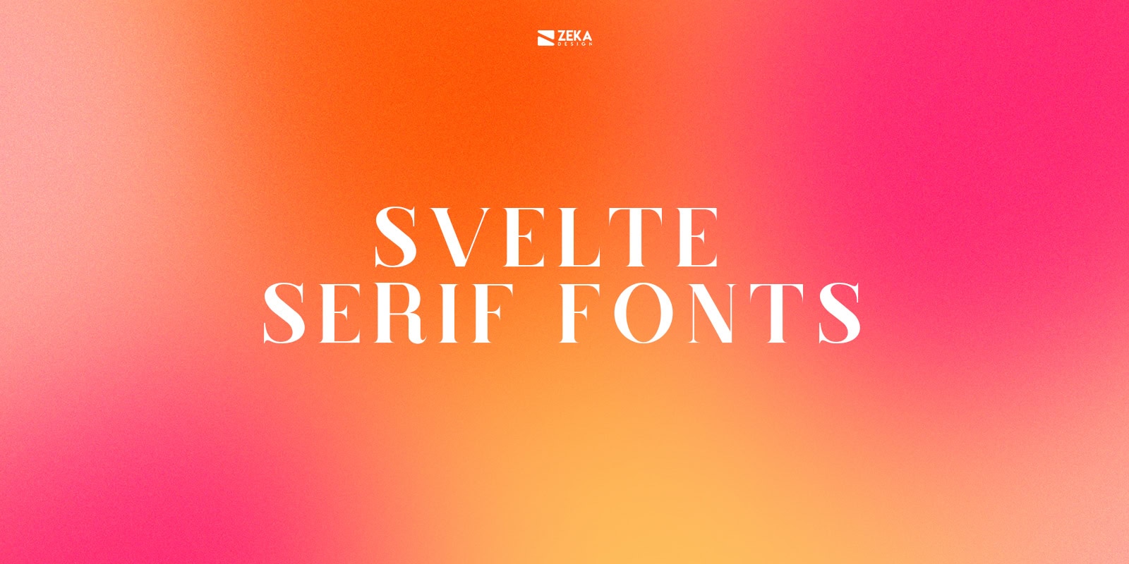 Svelte Serif Fonts Typography Design Trends 2021