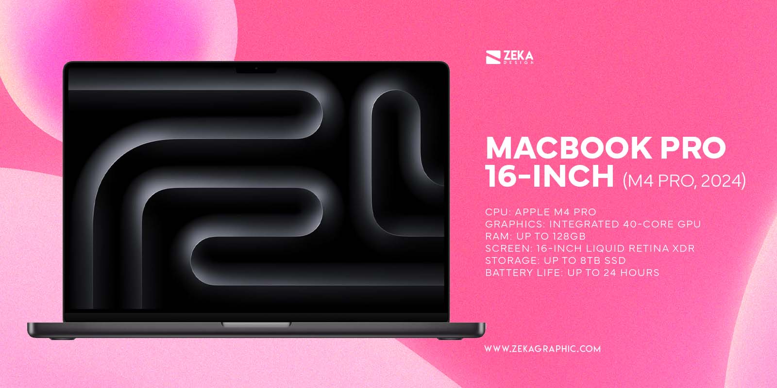 MacBook Pro 16-inch (M4 Pro, 2024) Best Laptop for Graphic Design Overall