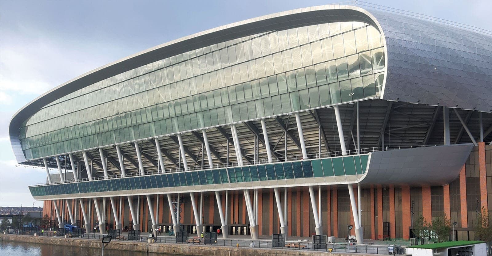 Everton Football Club Stadium exterior with MARKHAM concrete treatment applied