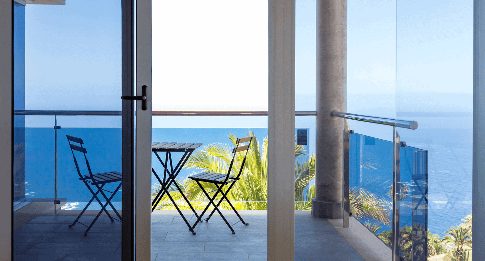 Two stairs in a terrace luxury villa in Tenerife Property Management