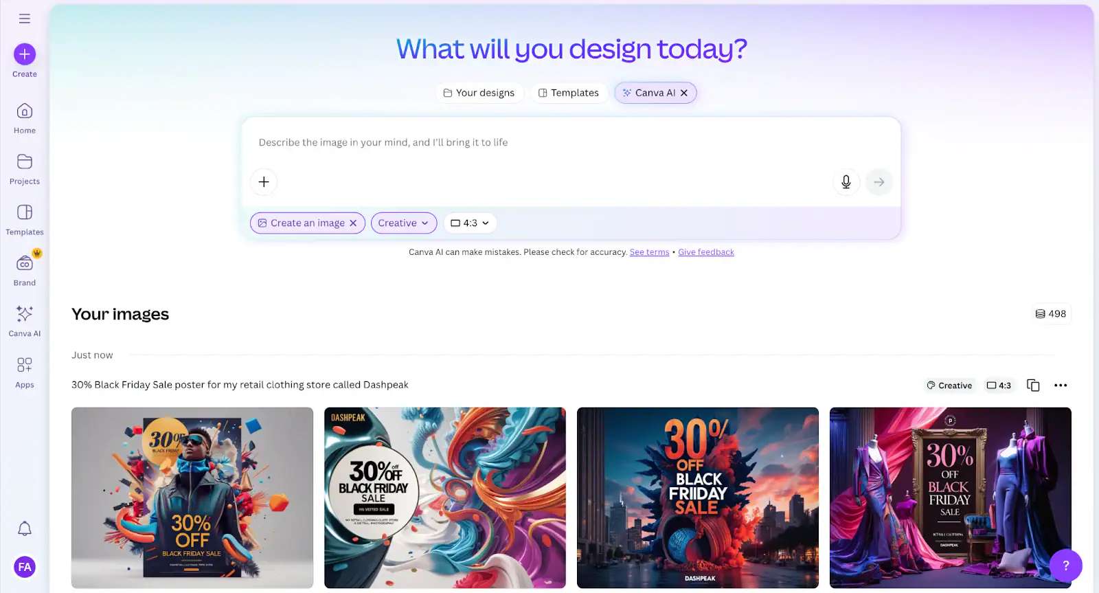 Canva AI – Visual Content Creation for Academic Projects